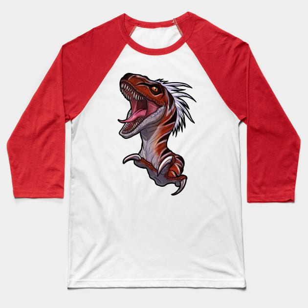 Primal Rage Talon Portrait Baseball T-Shirt by sugarpoultry